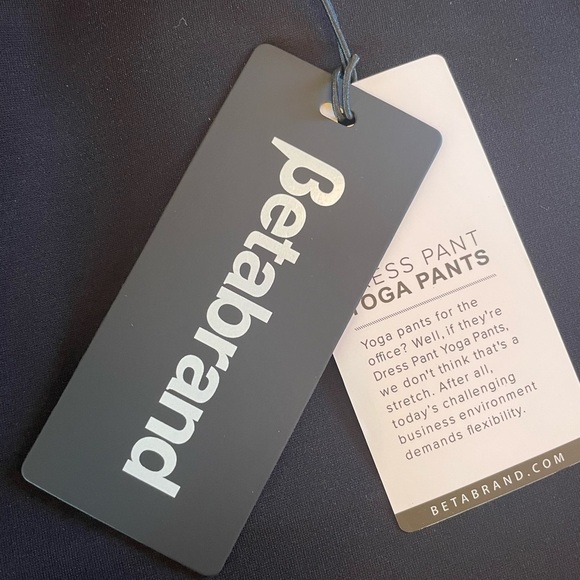 Betabrand Straight-Leg Black Dress Pant Yoga Pant. Size Large. New with Tags! - Picture 6 of 7